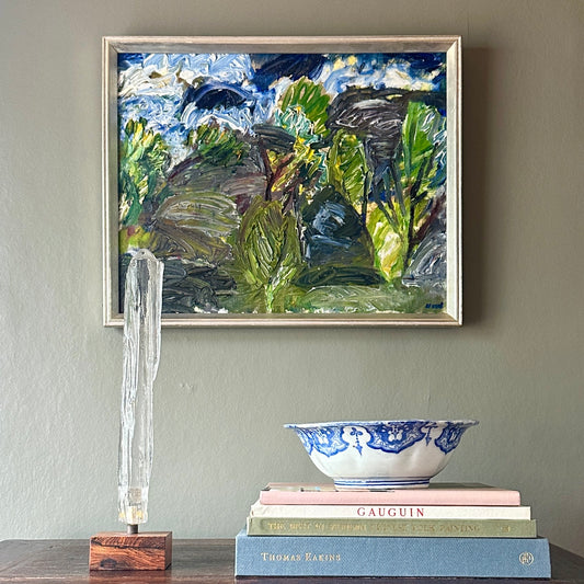 Vintage Mid Century Landscape Painting By Nord from Sweden