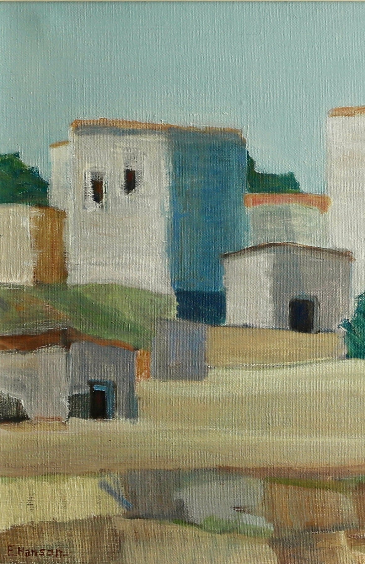 Oil Painting Vintage Mid Century From Sweden By E Hanson