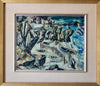 Mid Century Coastal Oil Painting From Sweden 1953