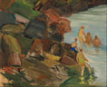 Load image into Gallery viewer, Mid Century Vintage Seascape From Sweden by G Berglund 1946
