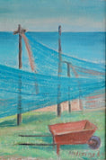 Load image into Gallery viewer, Oil Painting Vintage Mid Century From Sweden By Hellsing 1964
