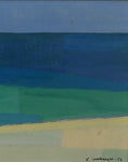 Load image into Gallery viewer, Mid Century Art Coastal Oil Painting from Sweden 1952
