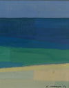 Mid Century Art Coastal Oil Painting from Sweden 1952