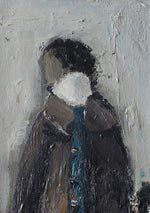 Original Mid Century Figurative Painting From Sweden