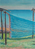 Load image into Gallery viewer, Oil Painting Vintage Mid Century From Sweden By Hellsing 1964
