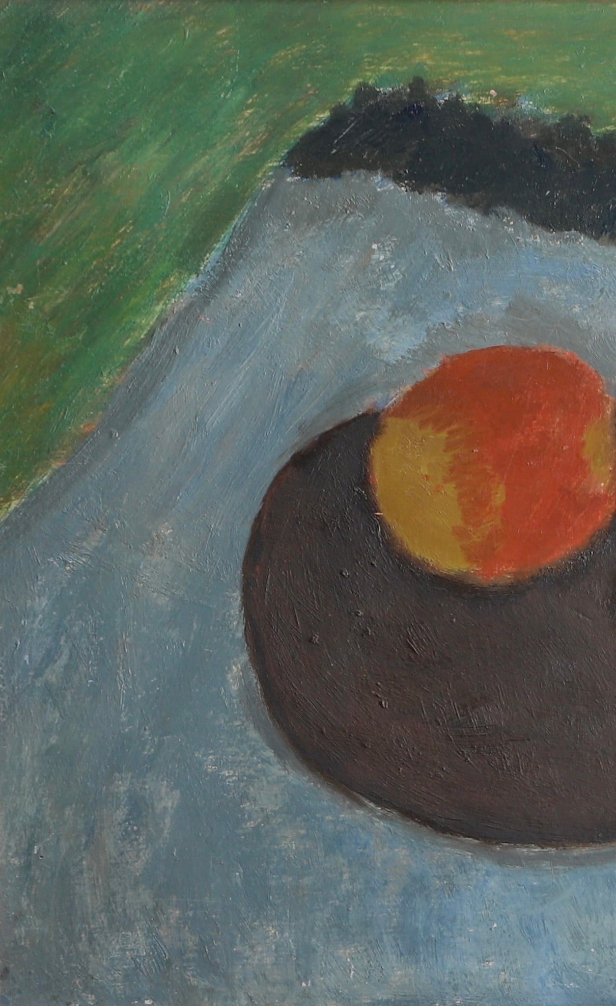 Swedish Vintage Art Still Life Oil Painting of Apples