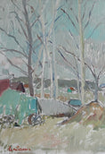 Load image into Gallery viewer, Vintage Art Room Oil Painting From Sweden by R Persson
