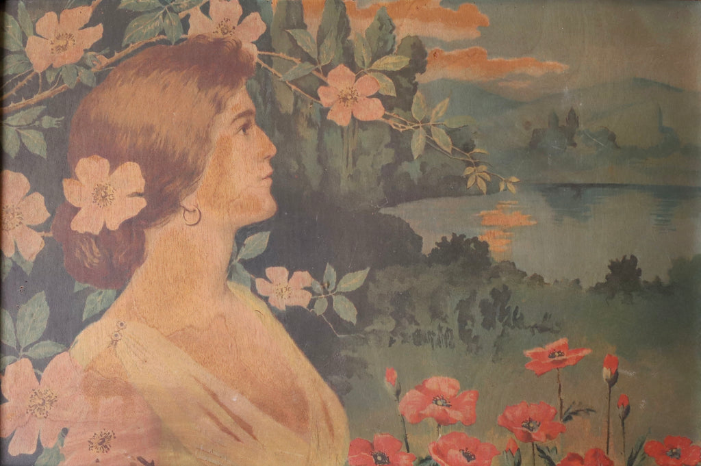 Art Nouveau Original Painting From Sweden