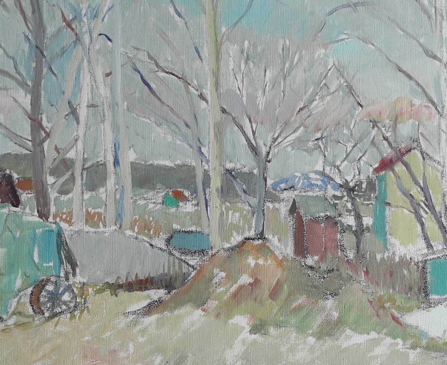 Vintage Art Room Oil Painting From Sweden by R Persson
