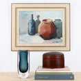 Load image into Gallery viewer, Vintage Mid Century Swedish Art Still Life Oil Painting
