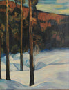 Original Winterscape Oil Painting From Sweden