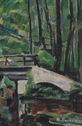 Load image into Gallery viewer, Original Mid Century Landscape Oil Painting from Sweden 1953
