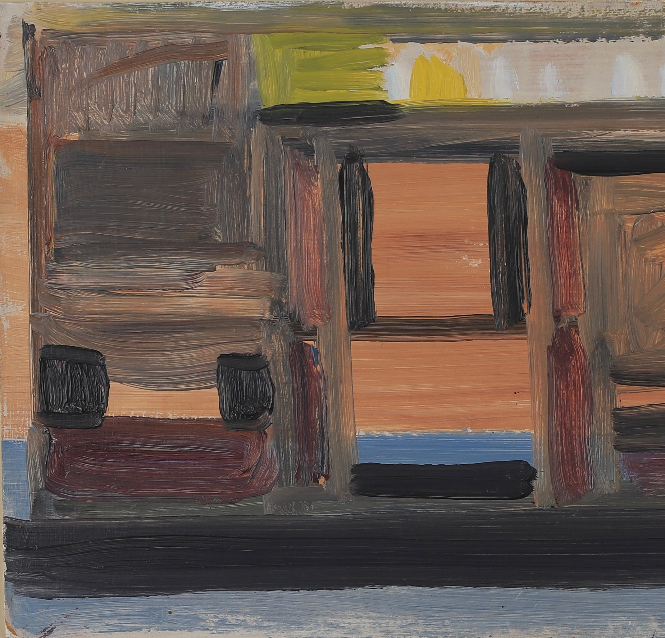 Mid Century Vintage Abstract Painting From Sweden