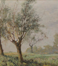 Load image into Gallery viewer, Original Antique Landscape Oil Painting from Sweden
