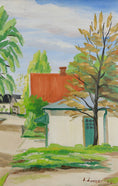 Load image into Gallery viewer, Mid Century Original Vintage Landscape Oil Painting from Sweden
