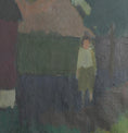 Load image into Gallery viewer, Mid Century Original Landscape with Figure Oil Painting from Sweden
