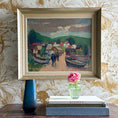 Load image into Gallery viewer, Mid Century Vintage Oil Painting From Sweden by Hamborn
