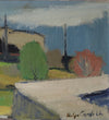 Mid Century Vintage Oil Painting From Sweden By H Cardell 1952