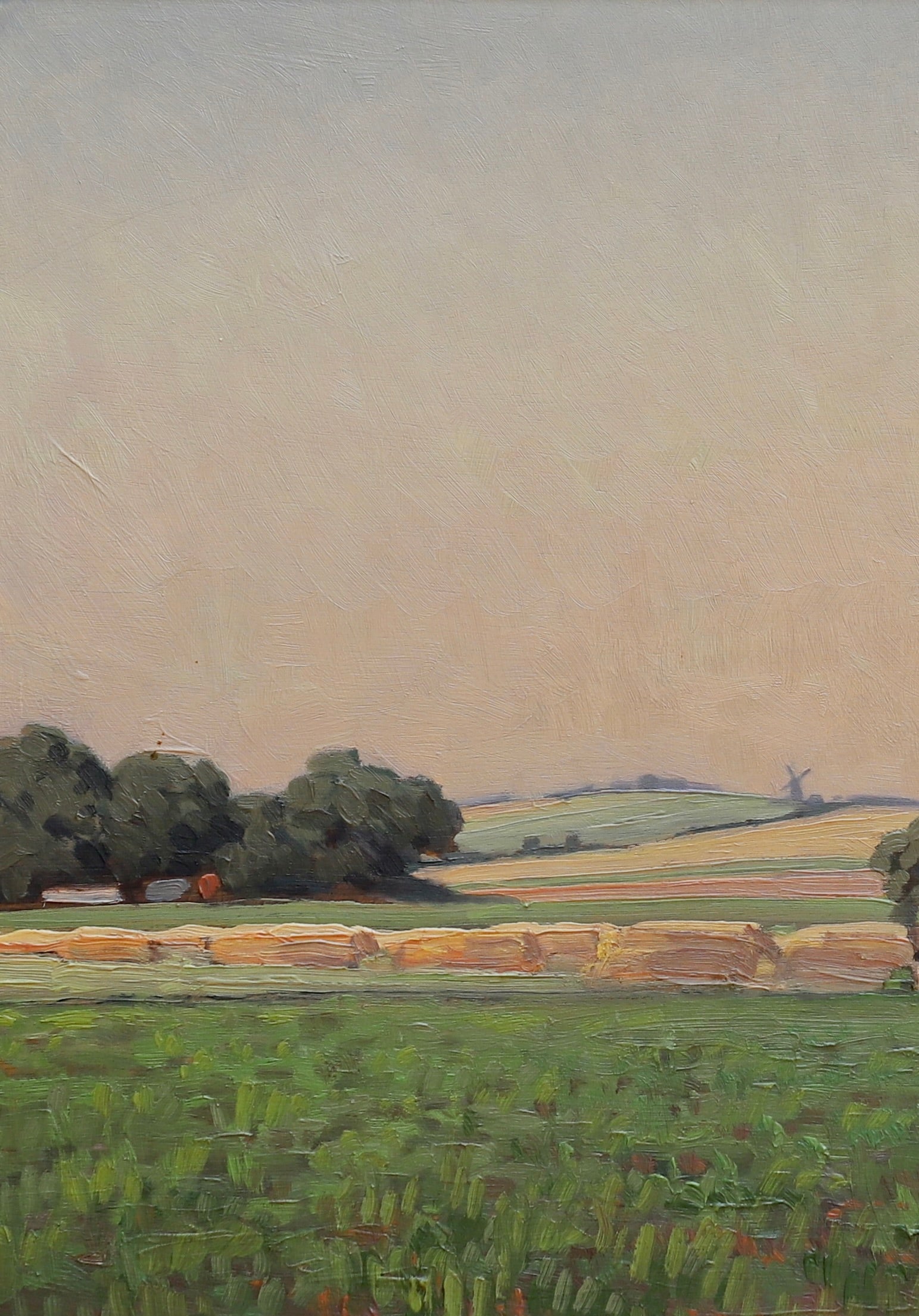 Original Vintage Farmhouse Oil Painting from Sweden 1927