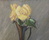 Original Mid Century Still Life Oil Painting Yellow Roses from Sweden