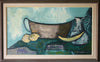 Vintage Mid Century Swedish Art Still Life Oil Painting