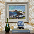 Load image into Gallery viewer, Mid Century Art Coastal Oil Painting from Sweden 1947
