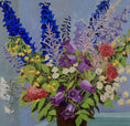 Load image into Gallery viewer, RESERVED SC Vintage Art Still Life Original Oil Painting From Sweden K Runert
