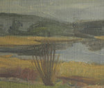 Mid Century Original Landscape Oil Painting From Sweden