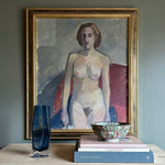 Vintage Figurative Oil Painting by K Hanqvist from Sweden