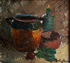 Swedish Vintage Art Still Life Oil Painting A Hansson