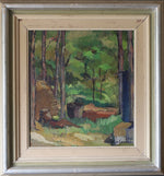 Mid Century Vintage Oil Painting From Sweden By H Cardell 1944