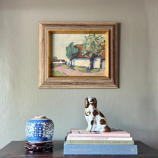 Mid Century Vintage Oil Painting From Sweden by Hamborn