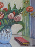 Load image into Gallery viewer, Vintage Art Still Life Mid Century Oil Painting From Sweden
