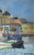 Load image into Gallery viewer, Large Mid Century Original Oil Painting From Sweden By H Cardell 1950
