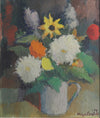 Vintage Art Still Life Original Oil Painting From Sweden H Cardell