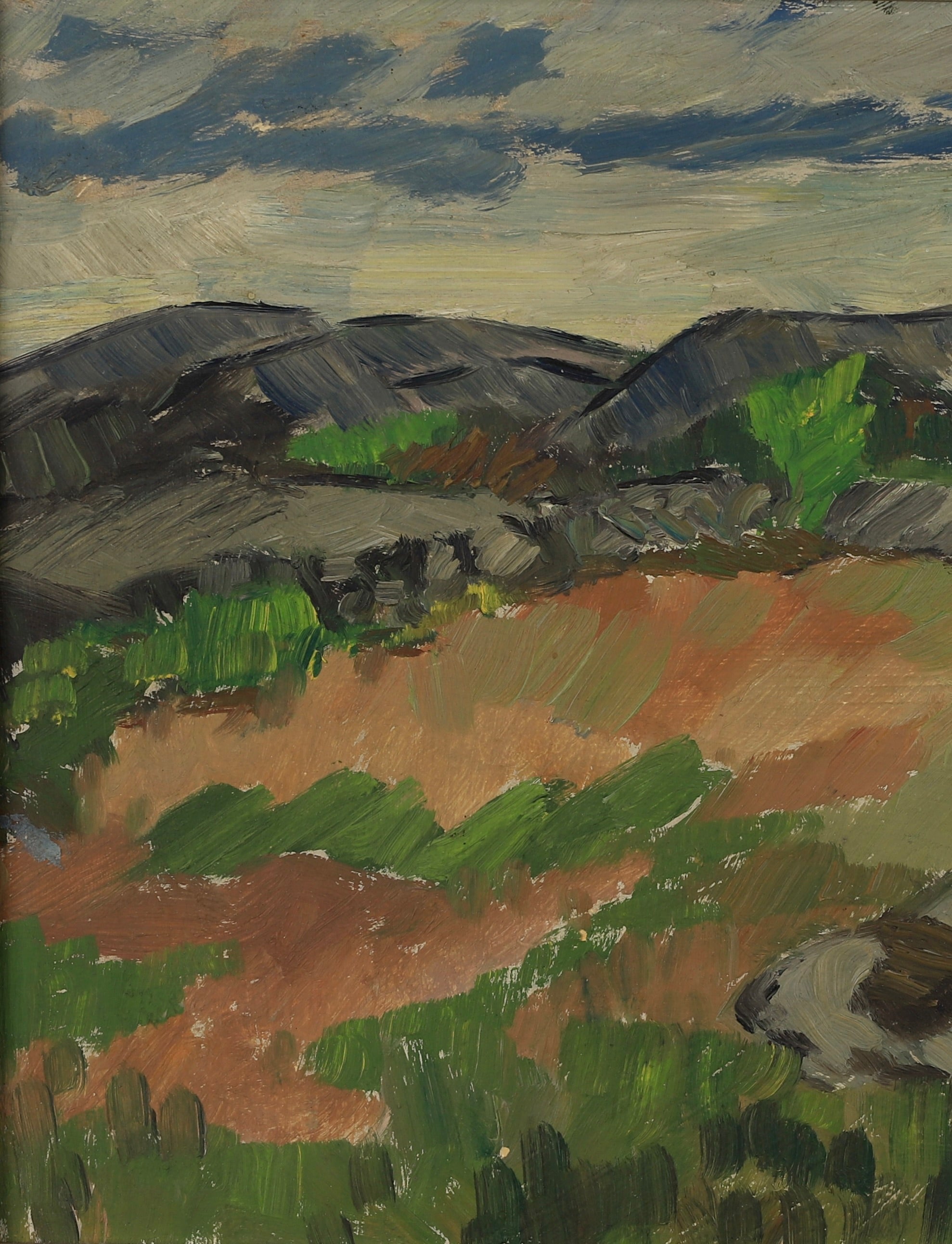 Vintage Art Room Mid Century Original Landscape from Sweden