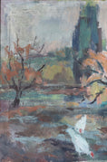 Load image into Gallery viewer, Mid Century Chicken Oil Painting From Sweden
