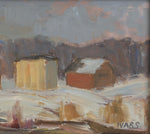 Mid Century Vintage Winterscape From Sweden by Ivar S