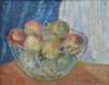 Vintage Mid Century Still Life of Fruit Oil Painting From Sweden