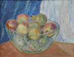 Vintage Mid Century Still Life of Fruit Oil Painting From Sweden