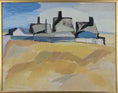 Load image into Gallery viewer, Vintage Art Mid Century Coastal Oil Painting from Sweden
