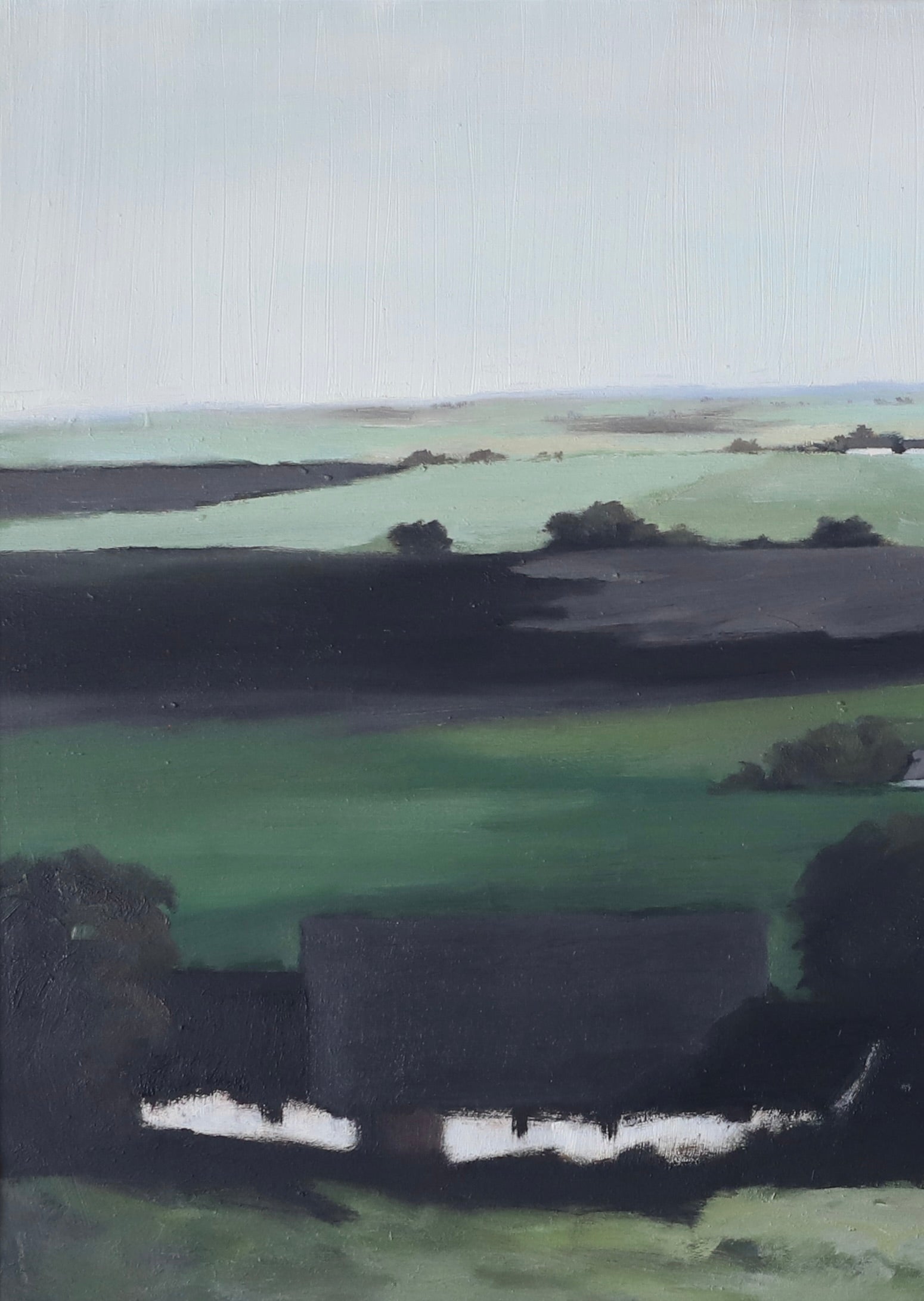 Mid Century Original Landscape Oil Painting from Sweden