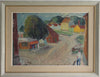 Vintage Mid Century Oil Painting by I Linder from Sweden