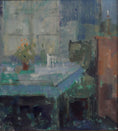 Load image into Gallery viewer, Mid Century Interior Oil Painting From Sweden
