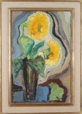 Load image into Gallery viewer, Vintage Art Room Original Floral Still Life Oil Painting Sweden
