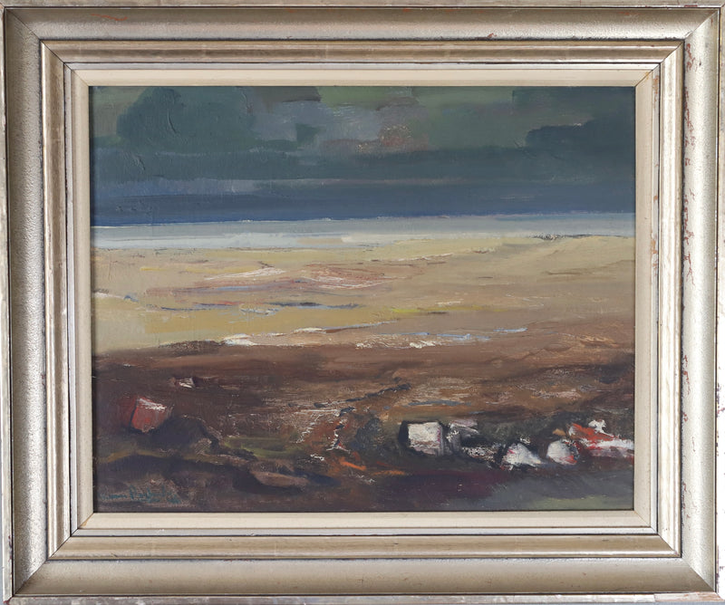 Mid Century Vintage Seascape From Sweden by G Berglund 1963