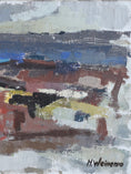 Load image into Gallery viewer, Vintage Original Abstract Landscape Oil Painting From Sweden
