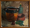 Swedish Vintage Art Still Life Oil Painting A Hansson