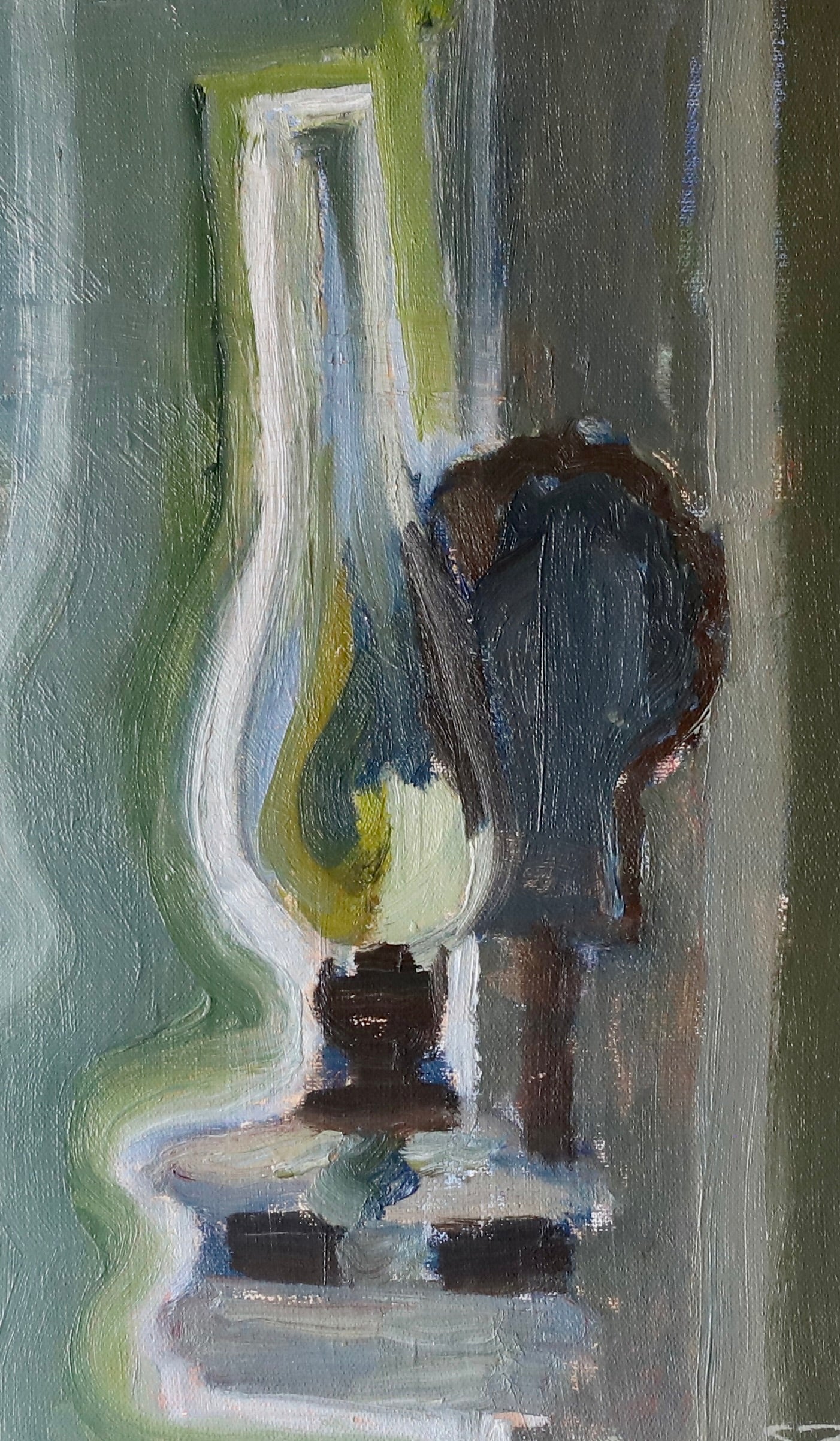 Mid Century Original Still Life Oil Painting By G Persson Sweden 1956