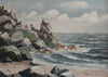 Vintage Coastal Painting by from Sweden by Lindström